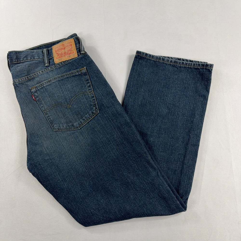 Levi's 559 Relaxed Straight Leg Jeans Dark Wash Denim Mens W38 L32